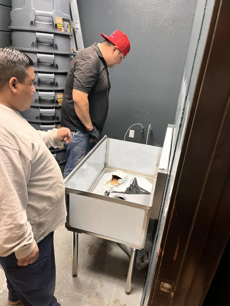 Commercial plumbing and sink installation in Ponus